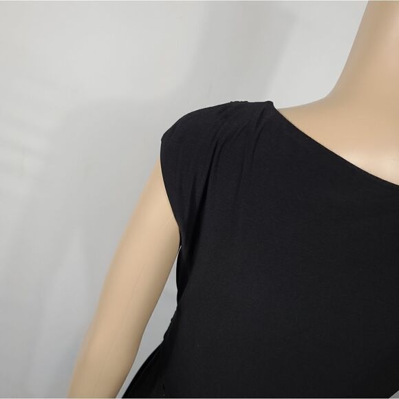 Ralph Lauren Green Lable Black Cap Sleeve Dress - Picture 6 of 6